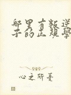 哪里有叛逆期孩子的正规学校吗