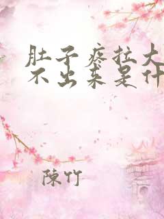 肚子疼拉大便拉不出来是什么原因