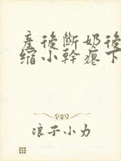 产后断奶后乳房缩小干瘪下垂怎么办