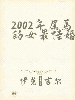 2002年属马的女最佳婚配
