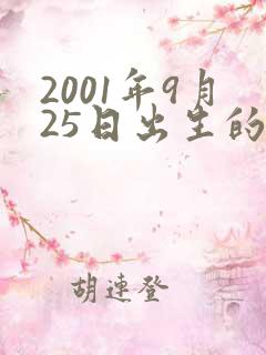 2001年9月25日出生的男孩命运如何