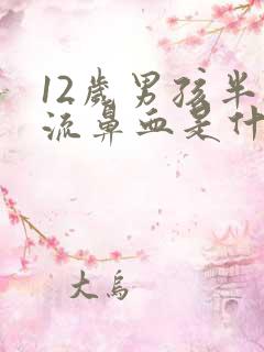 12岁男孩半夜流鼻血是什么原因