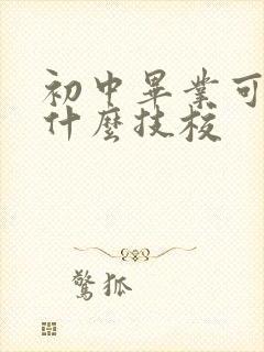 初中毕业可以学什么技校