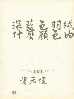 深蓝色羽绒服配什么颜色内搭