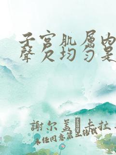 子宫肌层内膜回声欠均匀是什么意思