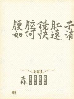 腹腔镜肚子胀气如何快速消除