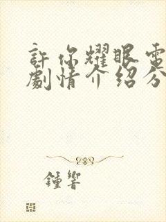 许你耀眼电视剧剧情介绍分集