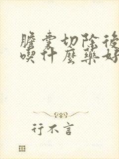 胆囊切除后胀气吃什么药好