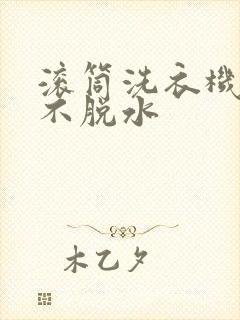 滚筒洗衣机怎么不脱水