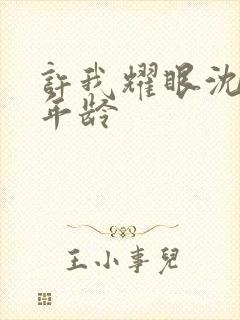 许我耀眼沈皓明年龄