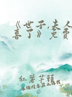 《世子,夫人有喜了》免费全集