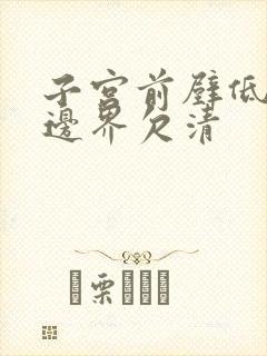 子宫前壁低回声边界欠清