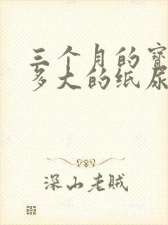 三个月的宝宝穿多大的纸尿裤