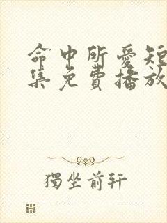 命中所爱短剧全集免费播放在线观看