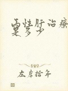 丙性肝治疗价格是多少