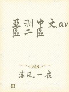 亚洲中文av一区二区