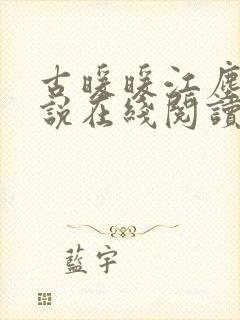 古暖暖江尘御小说在线阅读