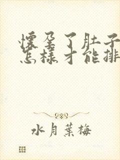 怀孕了肚子胀气怎样才能排气