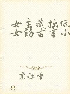 女主藏拙低调庶女的古言小说