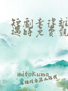 短剧幸得离婚相遇时免费观看