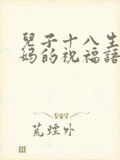 儿子十八生日妈妈的祝福语简短精辟
