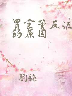 胃食管反流引起的原因