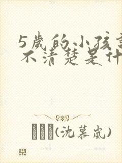 5岁的小孩说话不清楚是什么原因