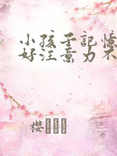 小孩子记忆力不好注意力不集中