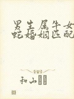 男生属牛女生属蛇婚姻匹配吗