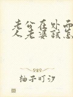 老公在外面找女人老婆该怎么办