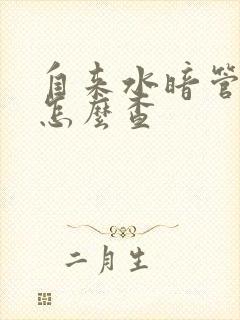 自来水暗管漏水怎么查