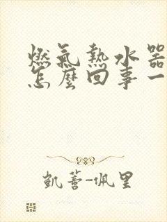 燃气热水器漏水怎么回事一滴一滴的