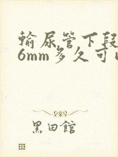 输尿管下段结石6mm多久可以排出