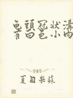 龟头冠状沟边缘有白色小肉粒