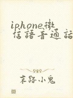 iphone微信语音通话声音小