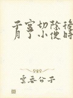 子宫切除后一个月了小便时小肚子疼