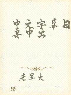 中文字幕日本人妻中出