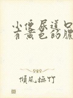 小便尿道口刺痛有黄色的脓水