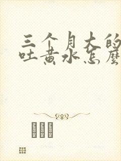 三个月大的小猫吐黄水怎么办