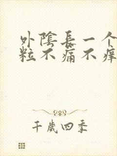 外阴长一个小肉粒不痛不痒