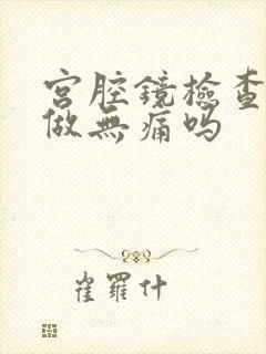 宫腔镜检查可以做无痛吗