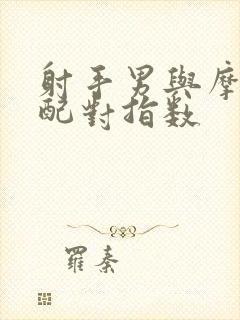 射手男与摩羯女配对指数