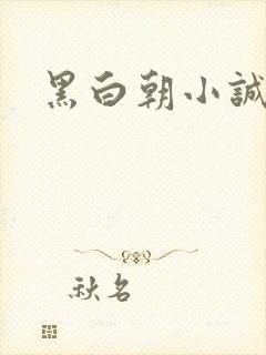 黑白朝小诚