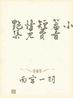 艳情短篇小说合集免费看