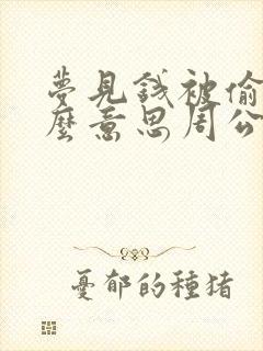 梦见钱被偷了什么意思周公解梦