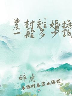 农村离婚抚养费一般多少钱一个月