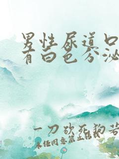 男性尿道口瘙痒有白色分泌物是怎么回事