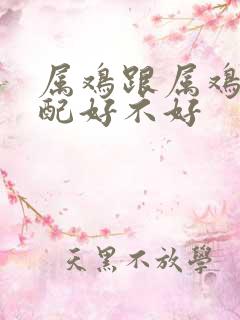 属鸡跟属鸡的婚配好不好