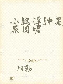 小腿浮肿是什么原因呢