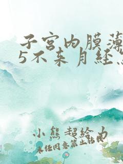 子宫内膜薄0.5不来月经怎么办